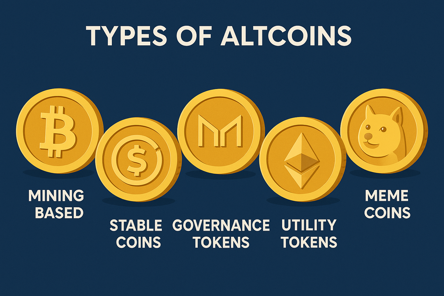 انواع آلت کوین