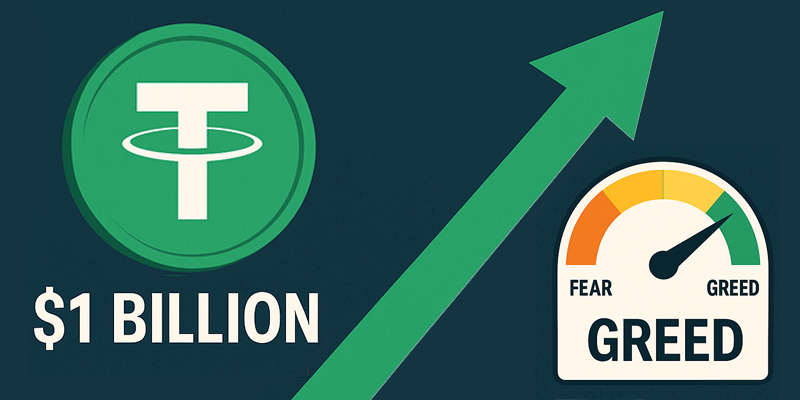 مینت یک میلیارد USDT توسط تتر، امید به آغاز روند صعودی بازار را افزایش داد
