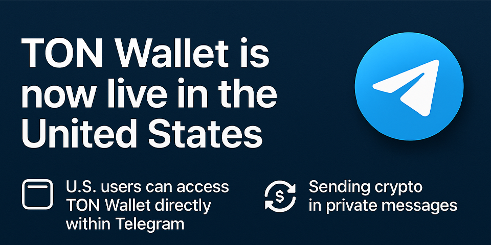 کیف پول تلگرامی TON بالاخره در آمریکا فعال شد