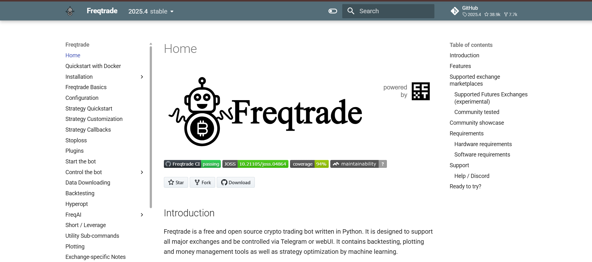 پلتفرم مارکت میکینگ freqtrade