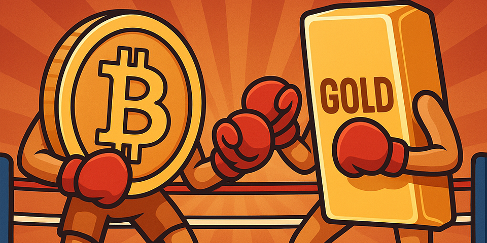 معاملهگران طلا و بیتکوین وارد رقابت مستقیم شدند