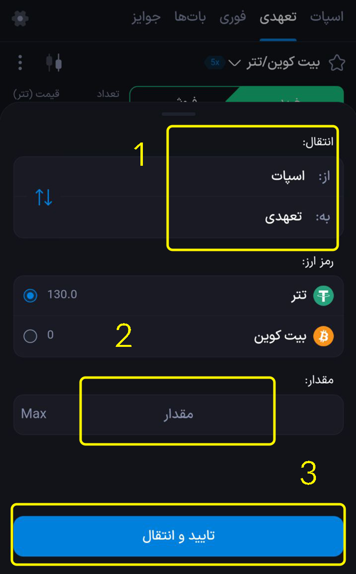شارژ کیف پول تعهدی